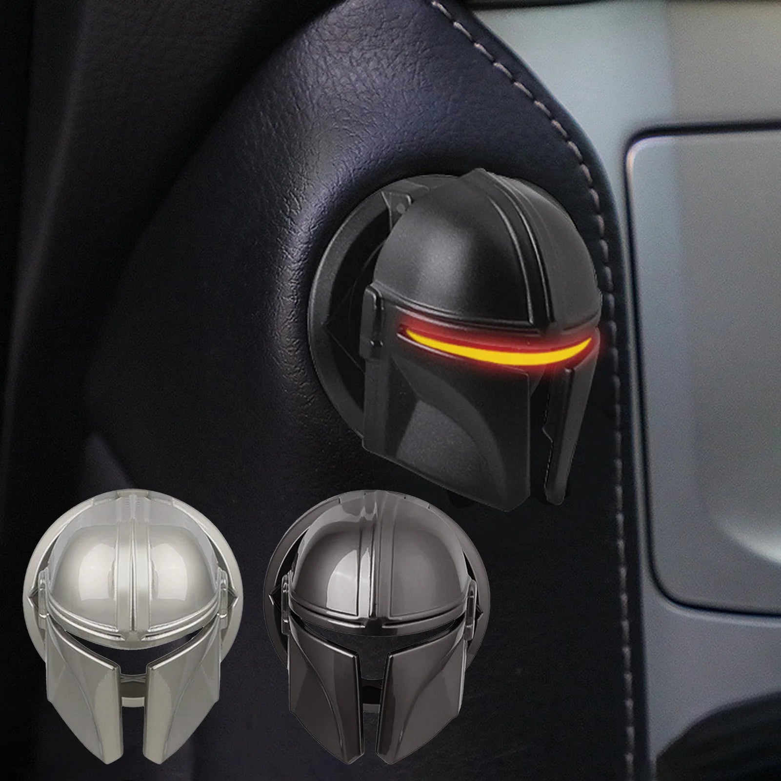 Newest Car Engine Start Stop Switch Button Cover the War of Star Mask Cover Push Button Matte Black Cover Car Interior Accesory