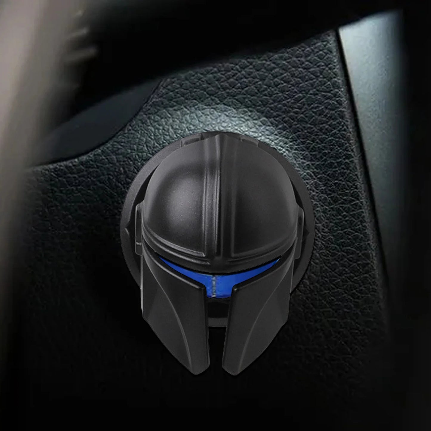 Newest Car Engine Start Stop Switch Button Cover the War of Star Mask Cover Push Button Matte Black Cover Car Interior Accesory