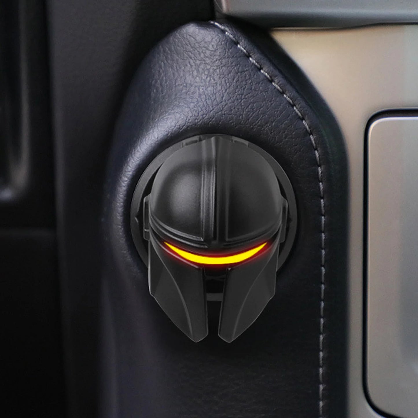 Newest Car Engine Start Stop Switch Button Cover the War of Star Mask Cover Push Button Matte Black Cover Car Interior Accesory