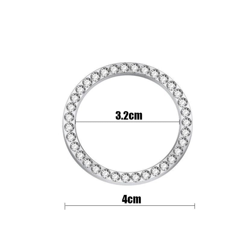 Crystal Car Engine Ignition Onekey Start Stop Push Button Switch Protective Cover Bling Girl Car Interior Decor Auto Accessories