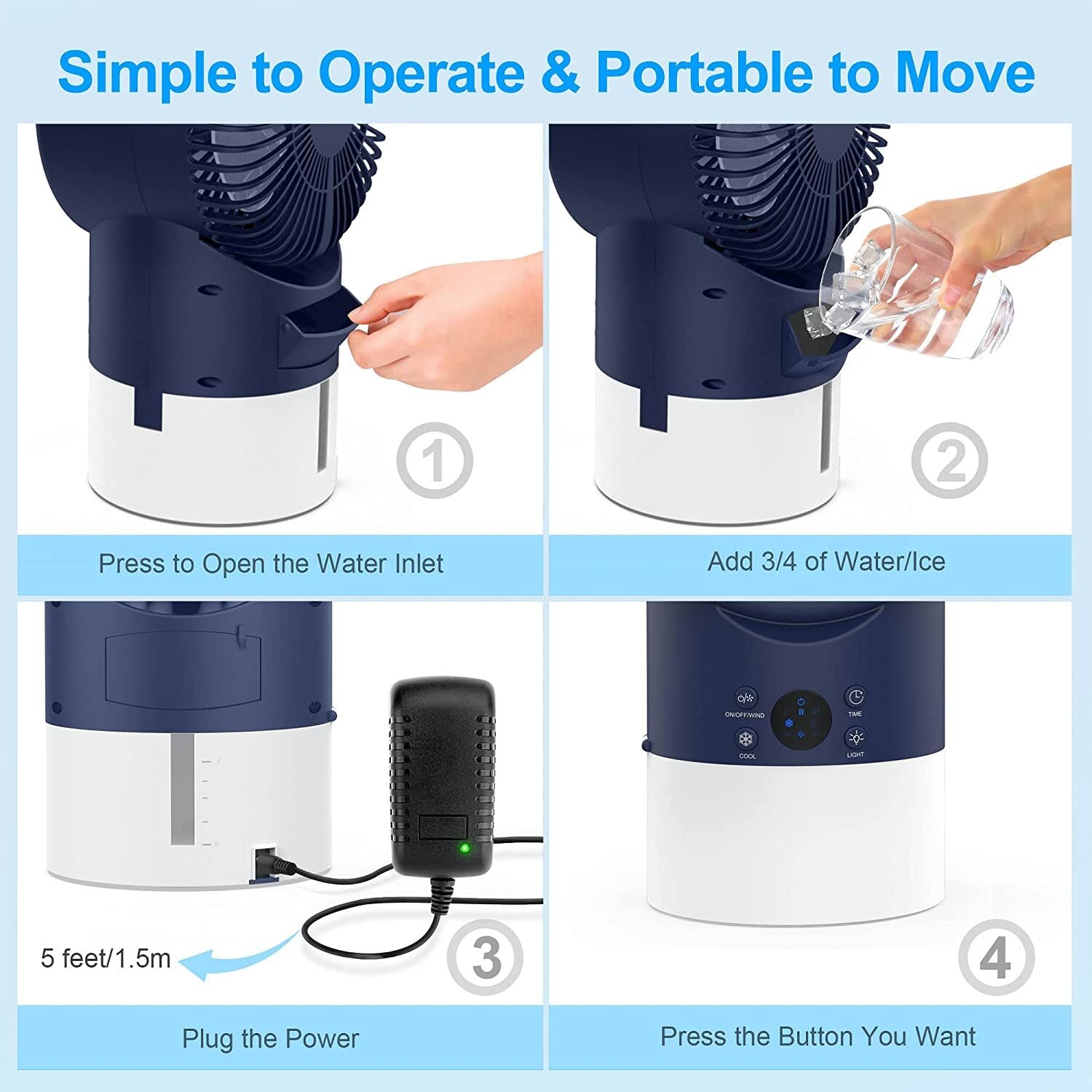 Portable Mini Air Conditioner Fan